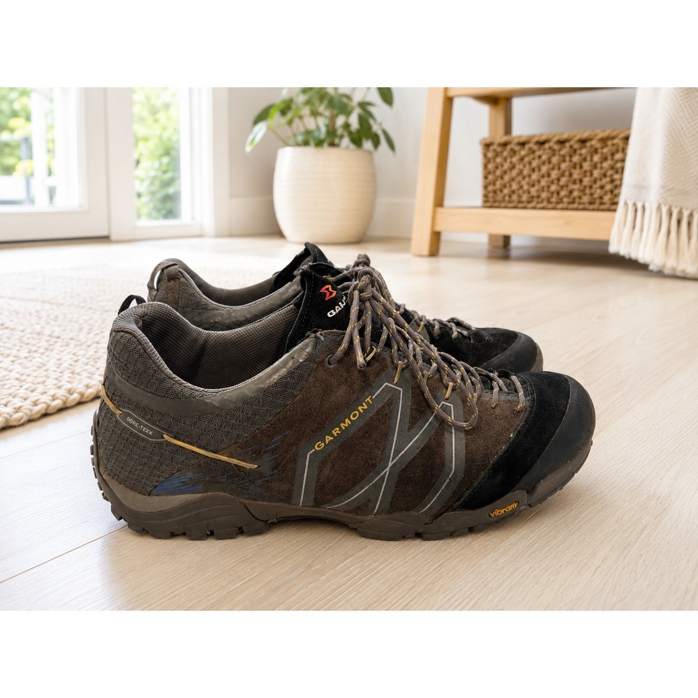 Garmont Dragontail a.d.d. Mens Approach Hiking Shoes Vibram Brown Black Size 11
